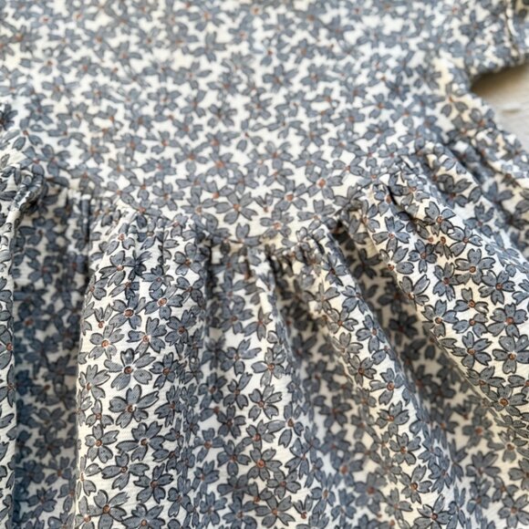 Quincy Mae Blue Floral Dress 2-3Y - Picture 4 of 6